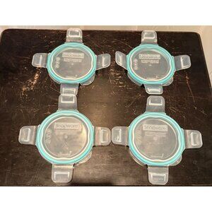 Snapware Airtight Leakproof 4-Piece Plastic Food Storage Replacement Lids USA